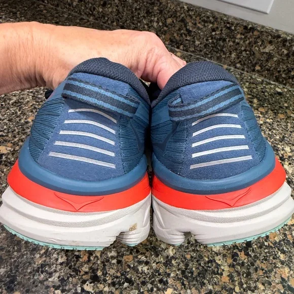 Hoka Men's Blue Running Shoes Bondi 7 size 10 - Picture 10 of 11